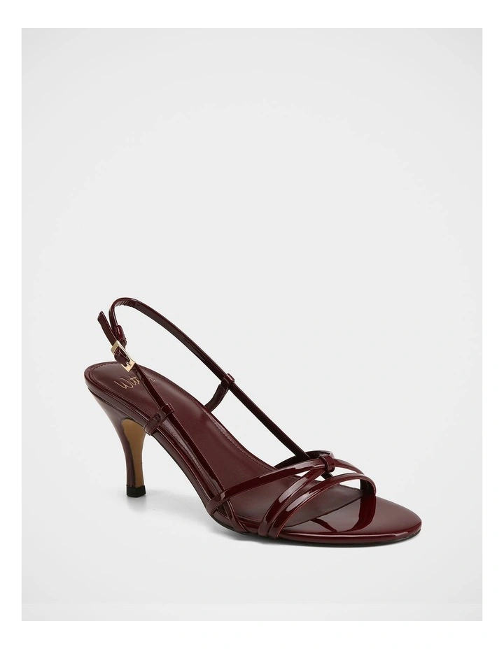 Imani Patent Leather Sandals in Berry image 2