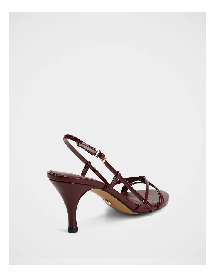Imani Patent Leather Sandals in Berry image 4