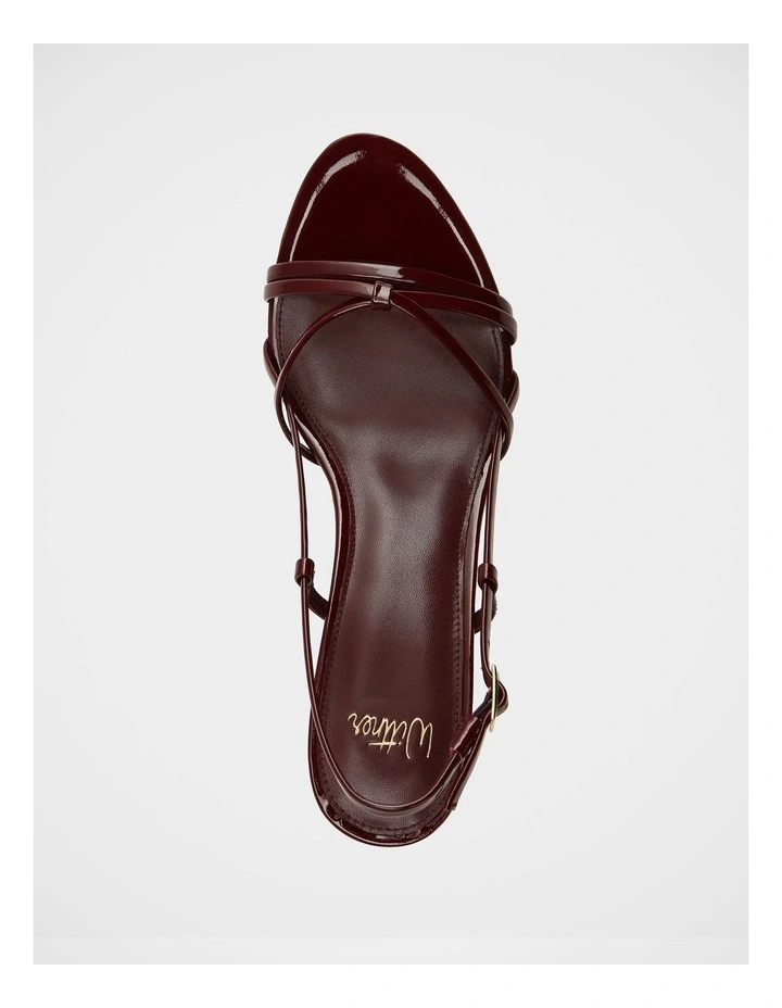 Imani Patent Leather Sandals in Berry image 5