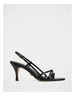 Imani Patent Leather Sandals in Black