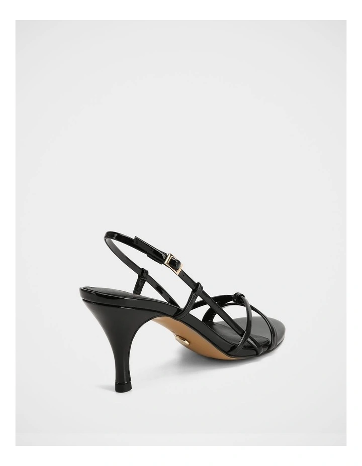 Imani Patent Leather Sandals in Black image 4
