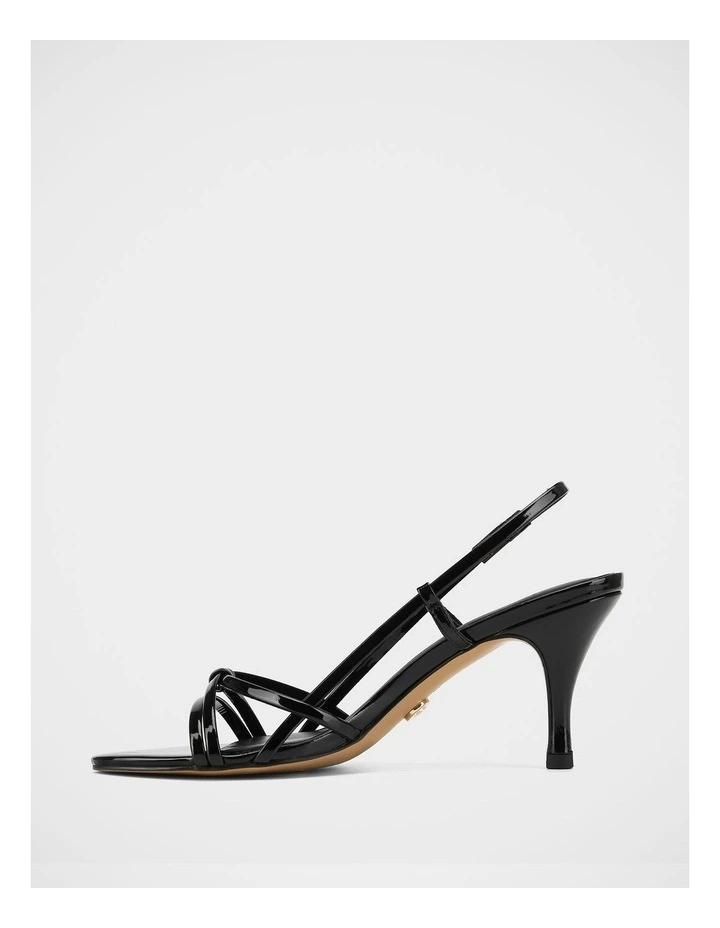 Imani Patent Leather Sandals in Black image 6