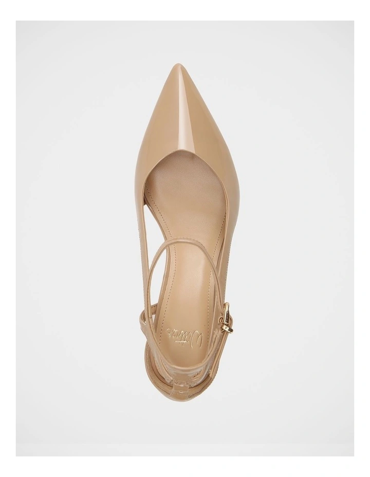 Sawyer Patent Leather Heels in Nude image 5