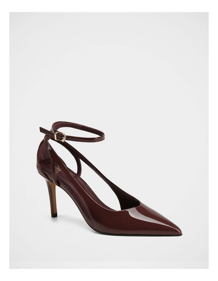 Sawyer Patent Leather Heels in Burgundy image 2