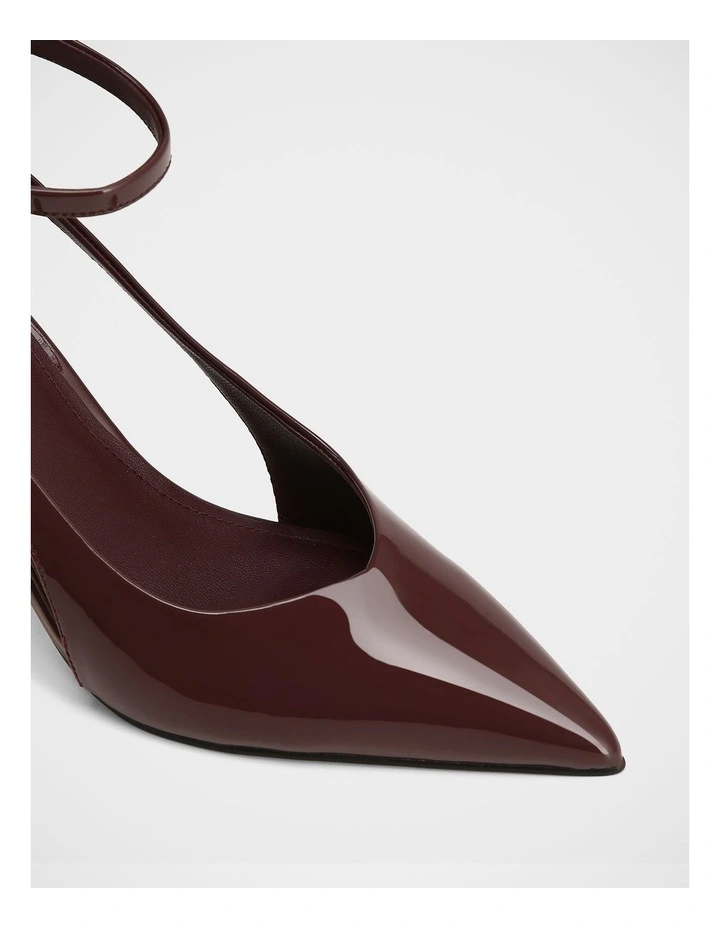 Sawyer Patent Leather Heels in Burgundy image 3