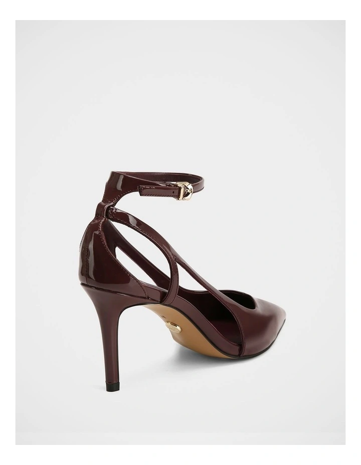 Sawyer Patent Leather Heels in Burgundy image 4