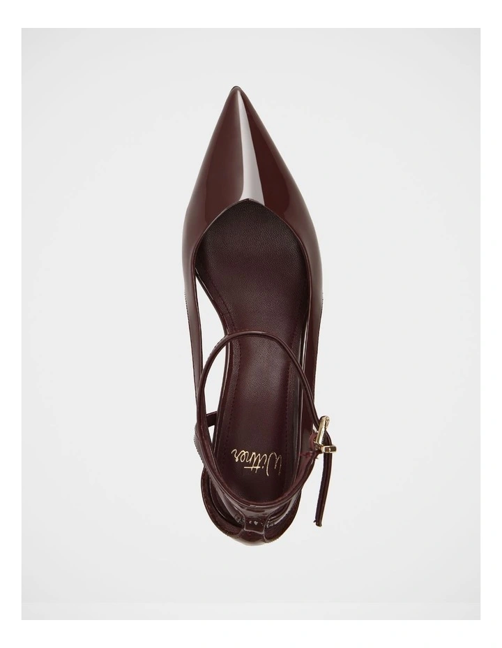 Sawyer Patent Leather Heels in Burgundy image 5