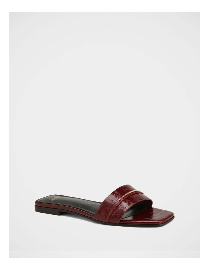 Ash Leather Sandals in Berry image 2