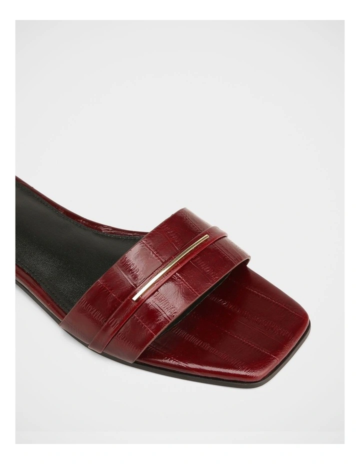 Ash Leather Sandals in Berry image 3