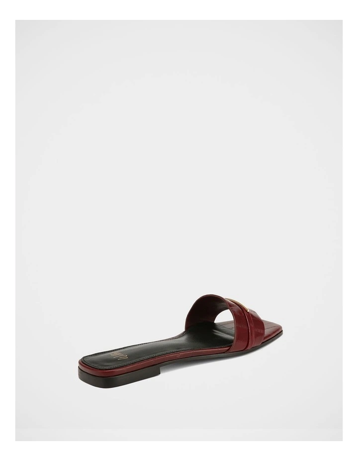 Ash Leather Sandals in Berry image 4