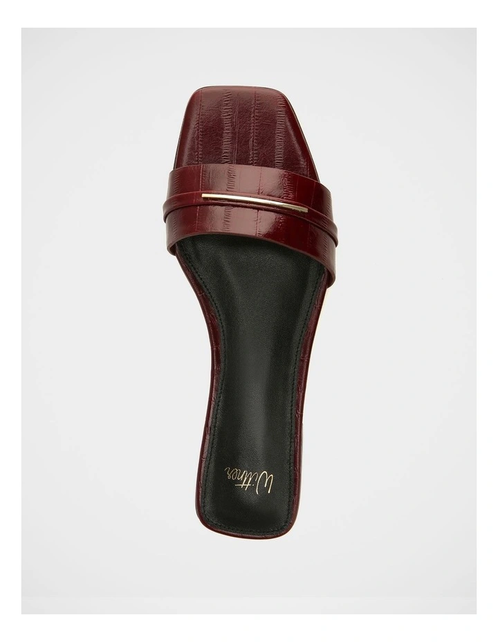 Ash Leather Sandals in Berry image 5