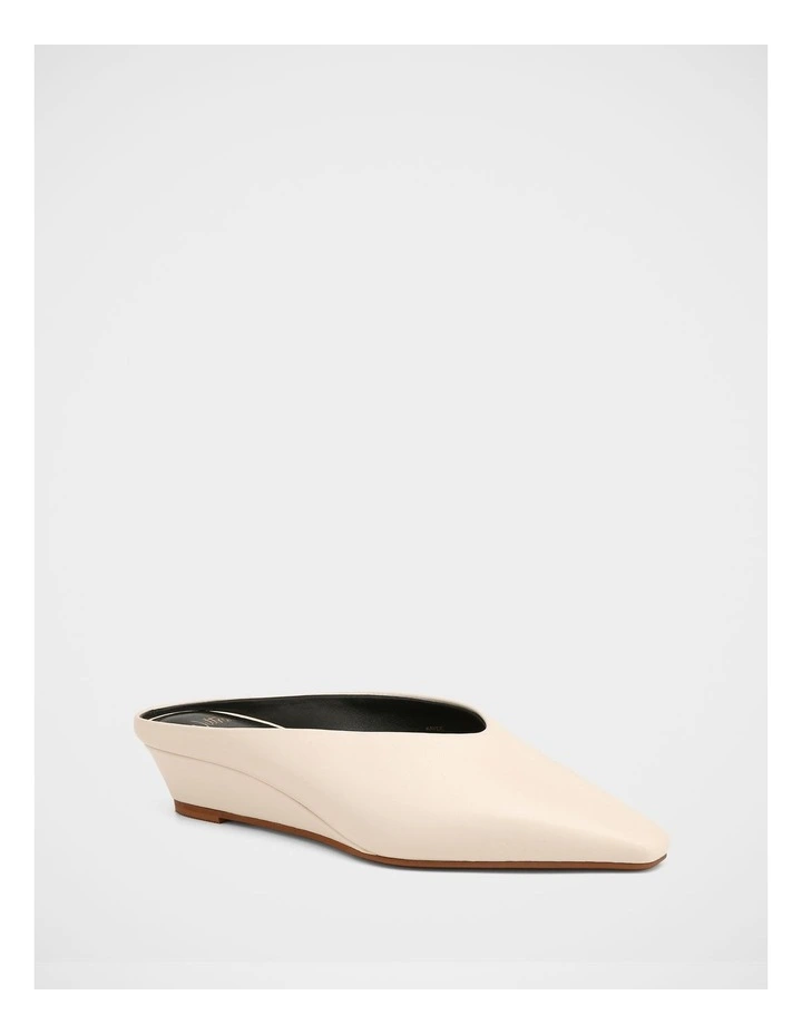 Kayce Leather Wedges in Oat image 2