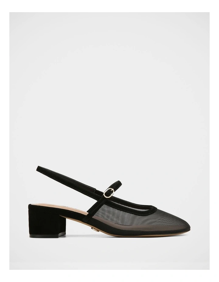 Jett Mesh Slingback in Black image 1