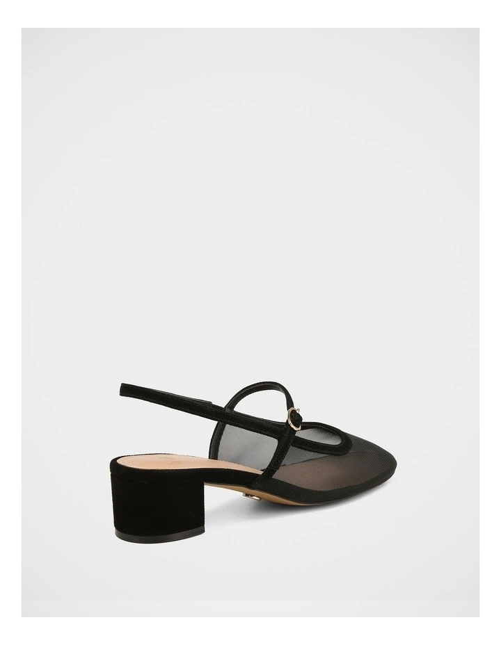 Jett Mesh Slingback in Black image 4
