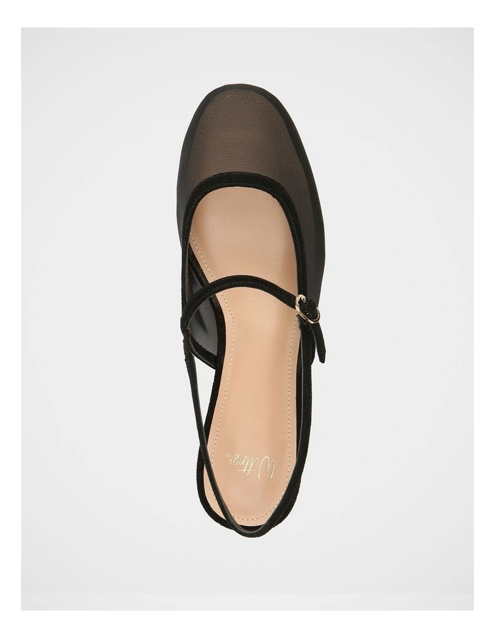 Jett Mesh Slingback in Black image 5