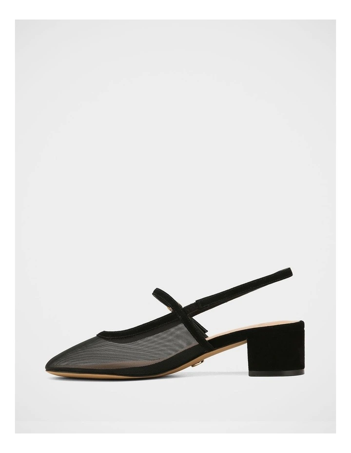 Jett Mesh Slingback in Black image 6
