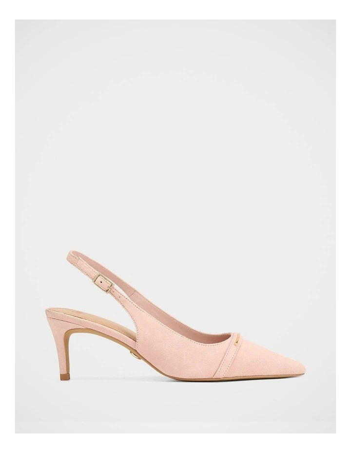 Luca Suede Leather Slingback in Pink image 1