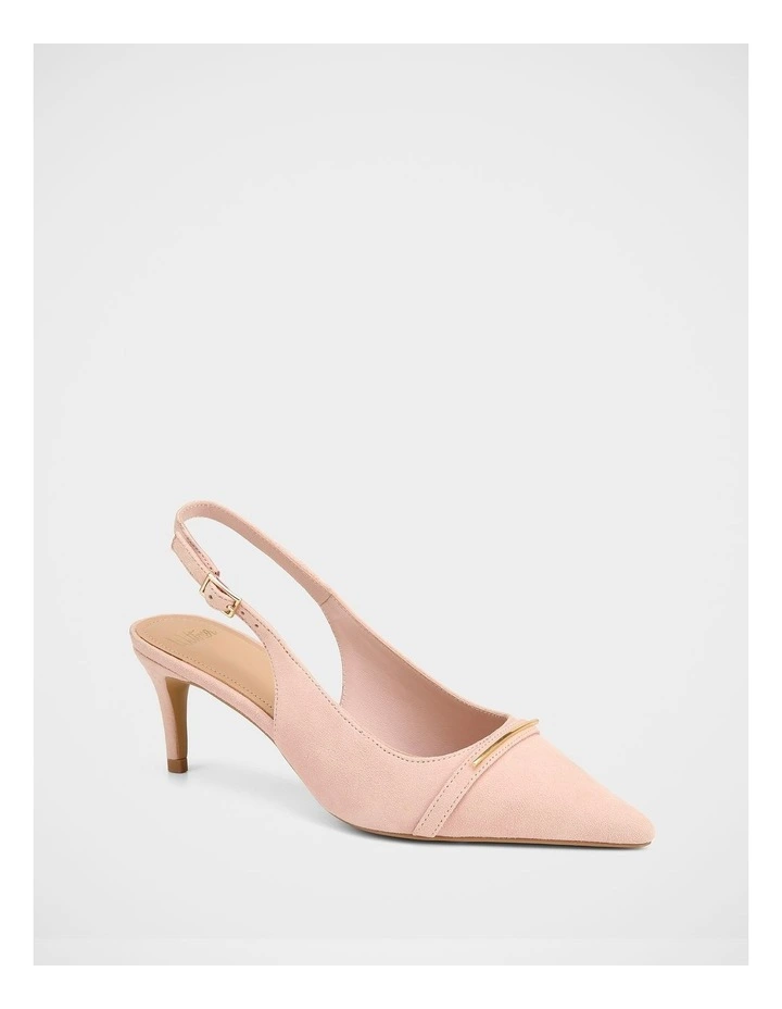 Luca Suede Leather Slingback in Pink image 2