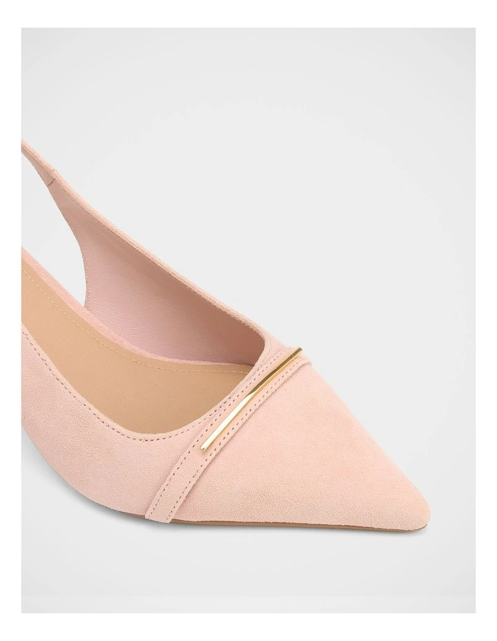 Luca Suede Leather Slingback in Pink image 3
