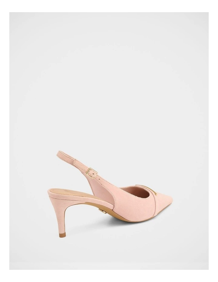Luca Suede Leather Slingback in Pink image 4