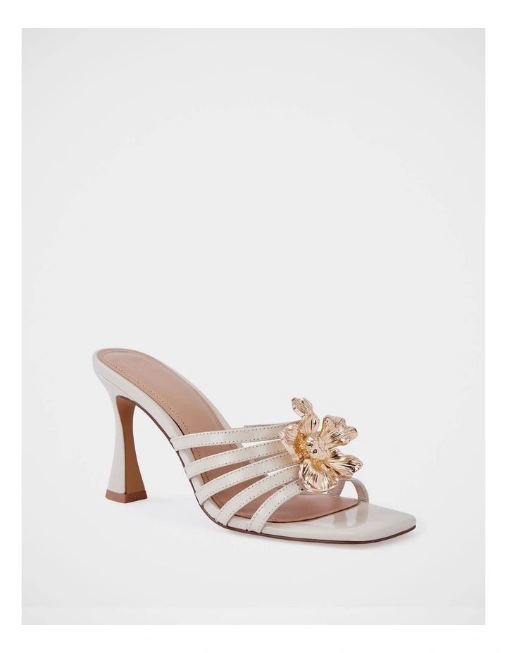 Yancy Leather Sandals in Optic White image 2