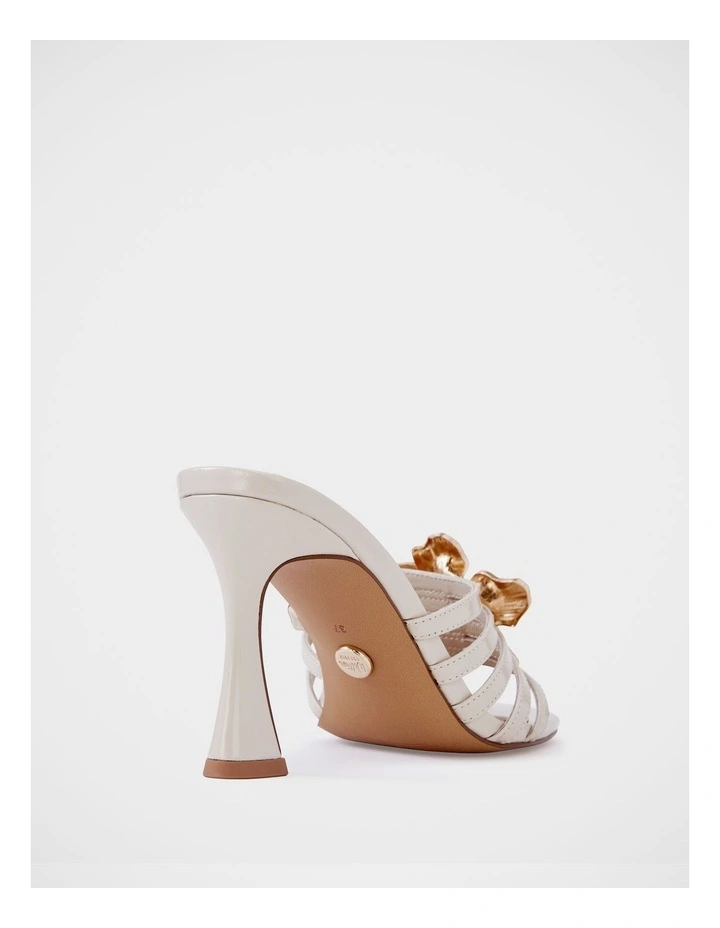 Yancy Leather Sandals in Optic White image 4