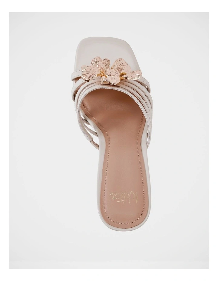 Yancy Leather Sandals in Optic White image 5
