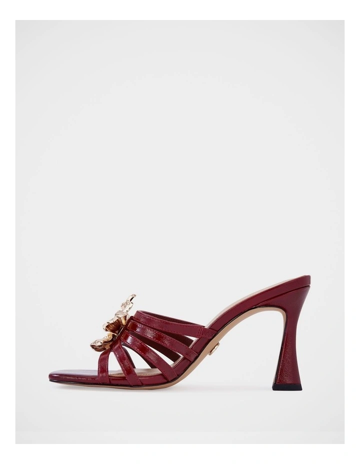 Yancy Leather Sandals in Berry image 6