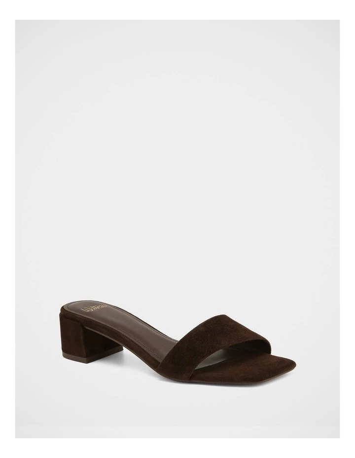 Kylo Suede Leather Sandals in Espresso image 2