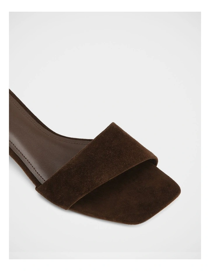 Kylo Suede Leather Sandals in Espresso image 3