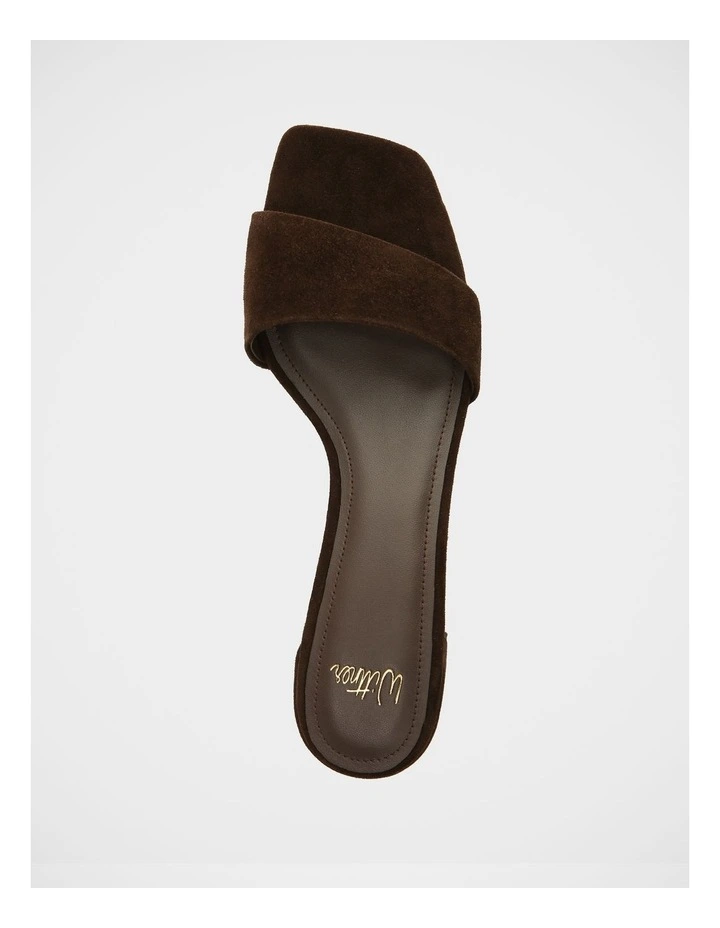 Kylo Suede Leather Sandals in Espresso image 5
