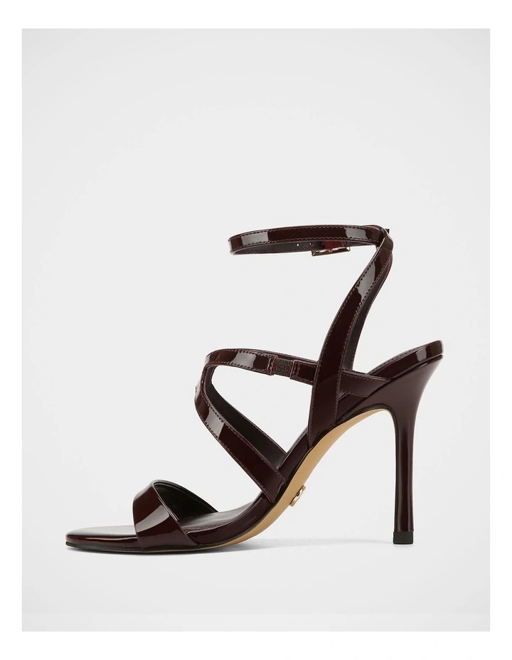 Uma Patent Leather Sandals In Raisin image 6