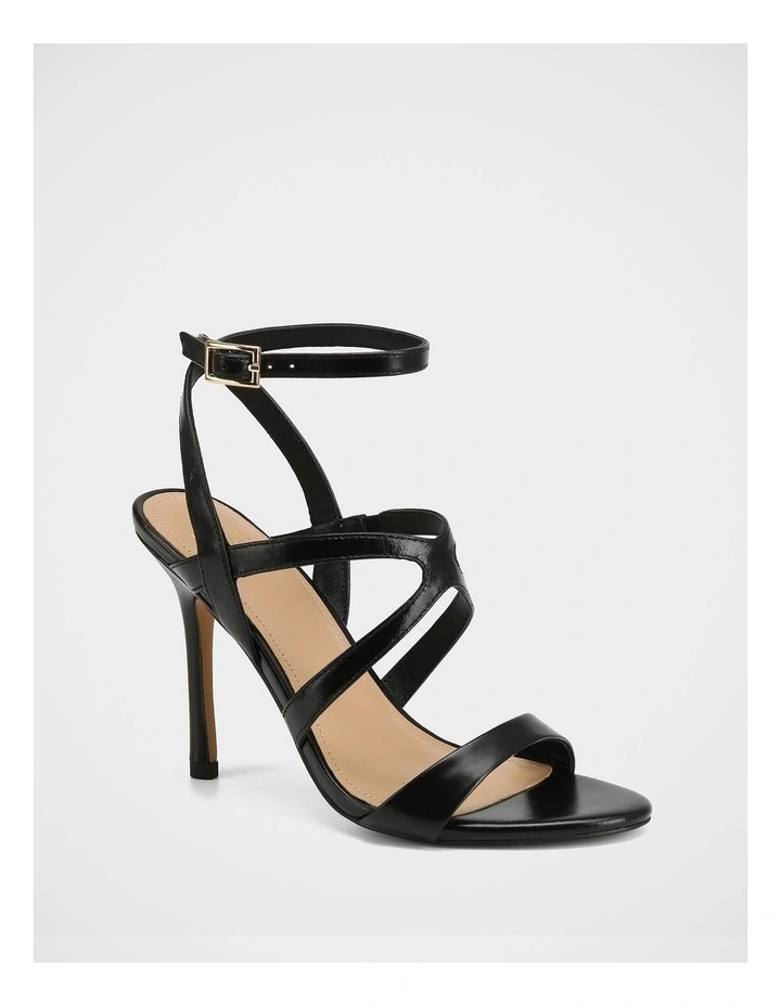 Uma Leather Sandals in Black image 2