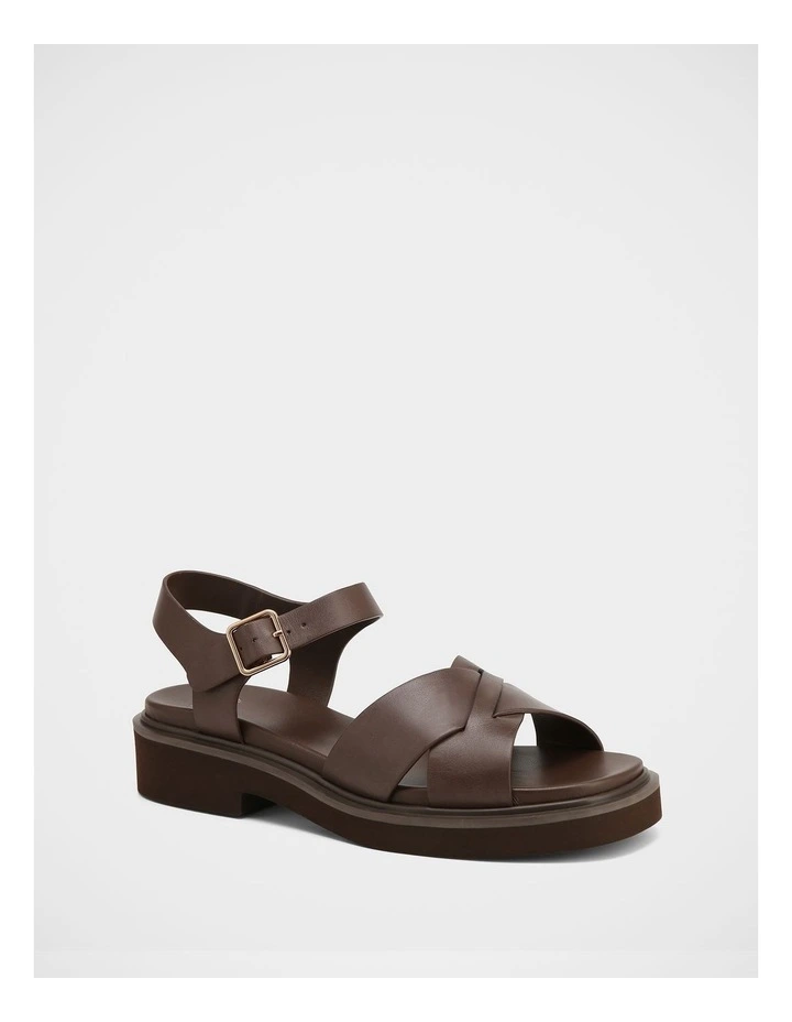 Austen Leather Sandals in Dark Brown image 2