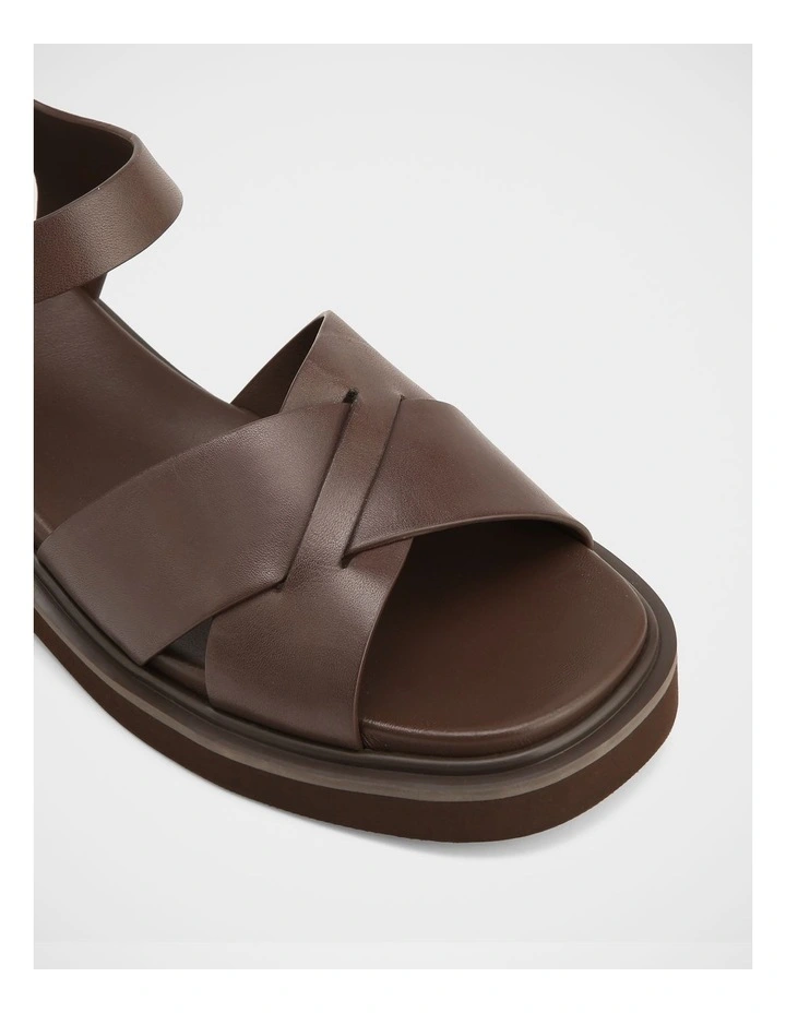 Austen Leather Sandals in Dark Brown image 3