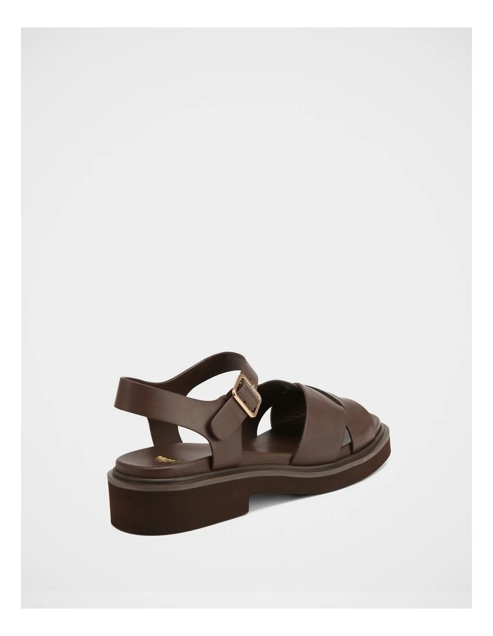 Austen Leather Sandals in Dark Brown image 4