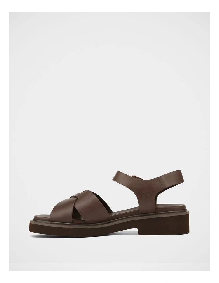Austen Leather Sandals in Dark Brown image 6