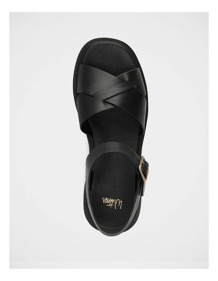 Austen Leather Sandals in Black image 5