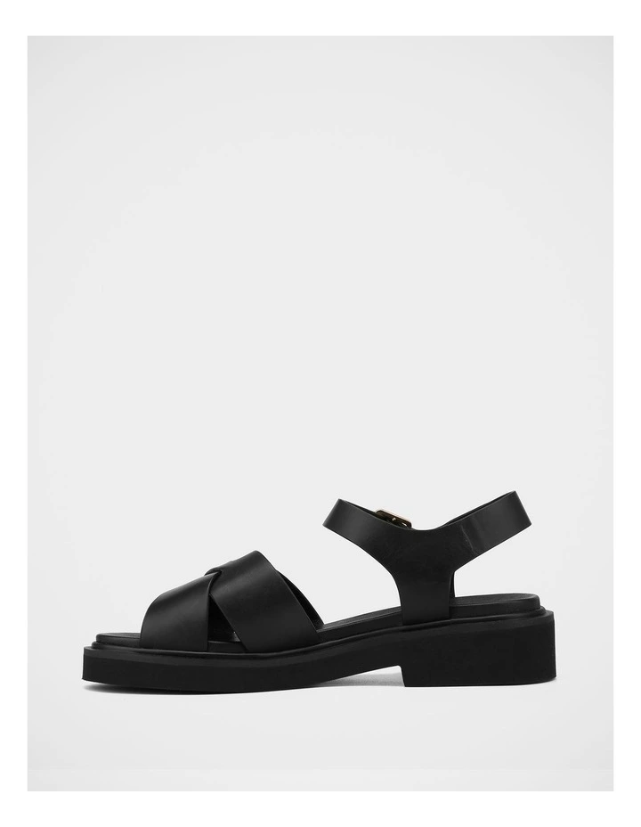Austen Leather Sandals in Black image 6