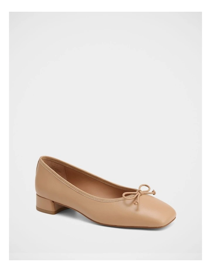 Eve Leather Ballet Flats in Nude image 2