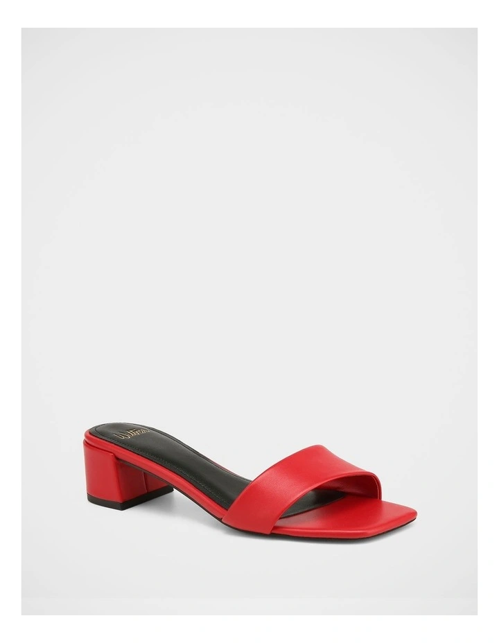 Kylo Leather Sandals in Red image 2
