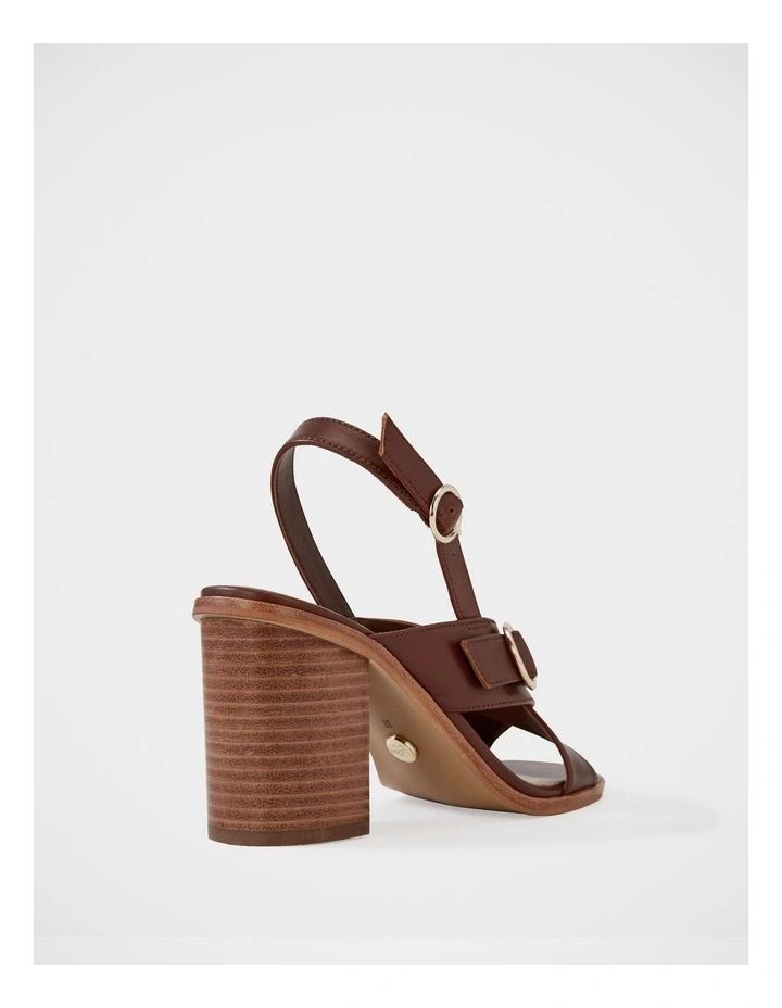 Paola Leather Sandals in Syrup image 4