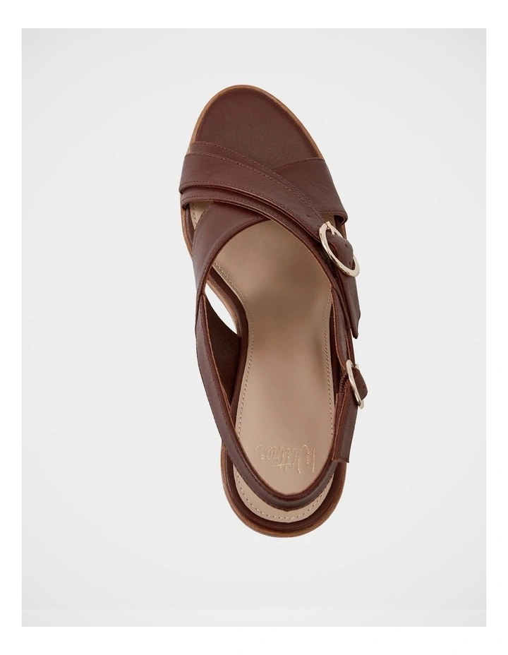 Paola Leather Sandals in Syrup image 5