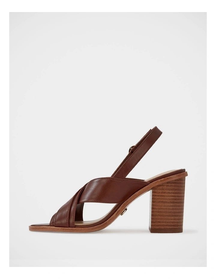 Paola Leather Sandals in Syrup image 6
