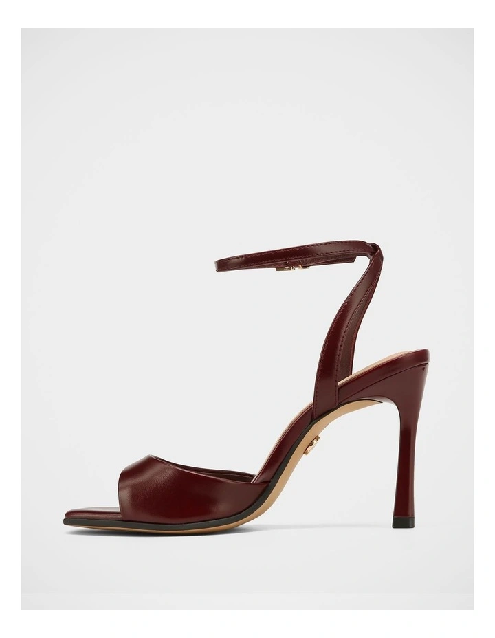 Xandy Leather High Heels in Berry image 6