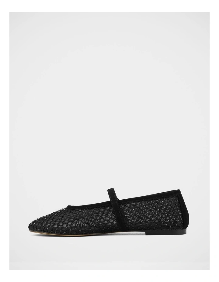 Dreamy Mesh Textile Mary Janes in Black image 6