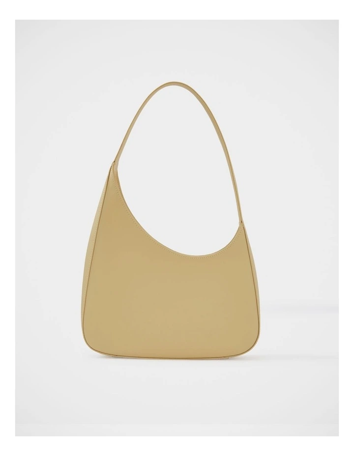 Isra Leather Shoulder Bag in Lemon image 1