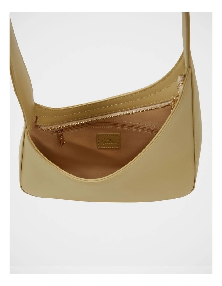 Isra Leather Shoulder Bag in Lemon image 6