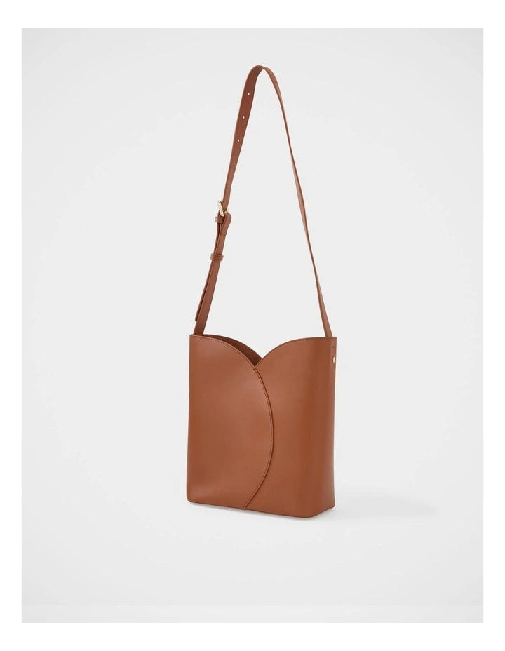 Hayes Leather Shoulder Bag in Tan image 2