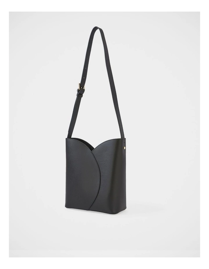 Hayes Leather Shoulder Bag in Black image 2
